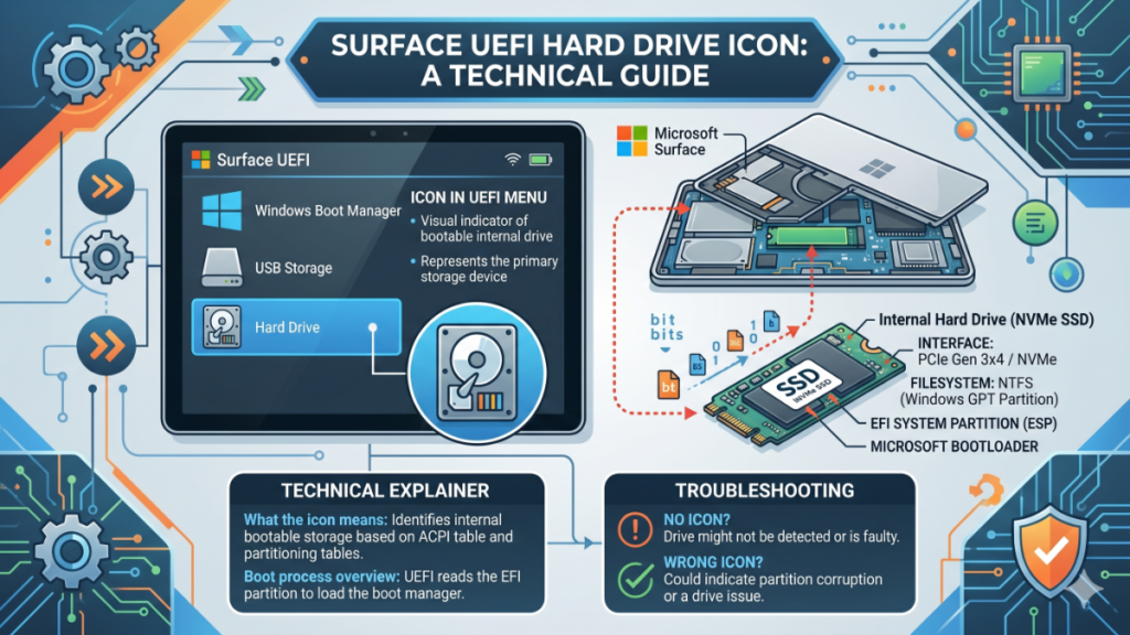 Surface UEFI Hard Drive Icon